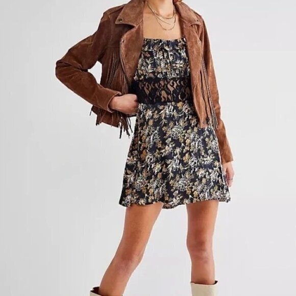 FREE People Lucie Mini dress YELLOW Size 2 / XS - Picture 3 of 16